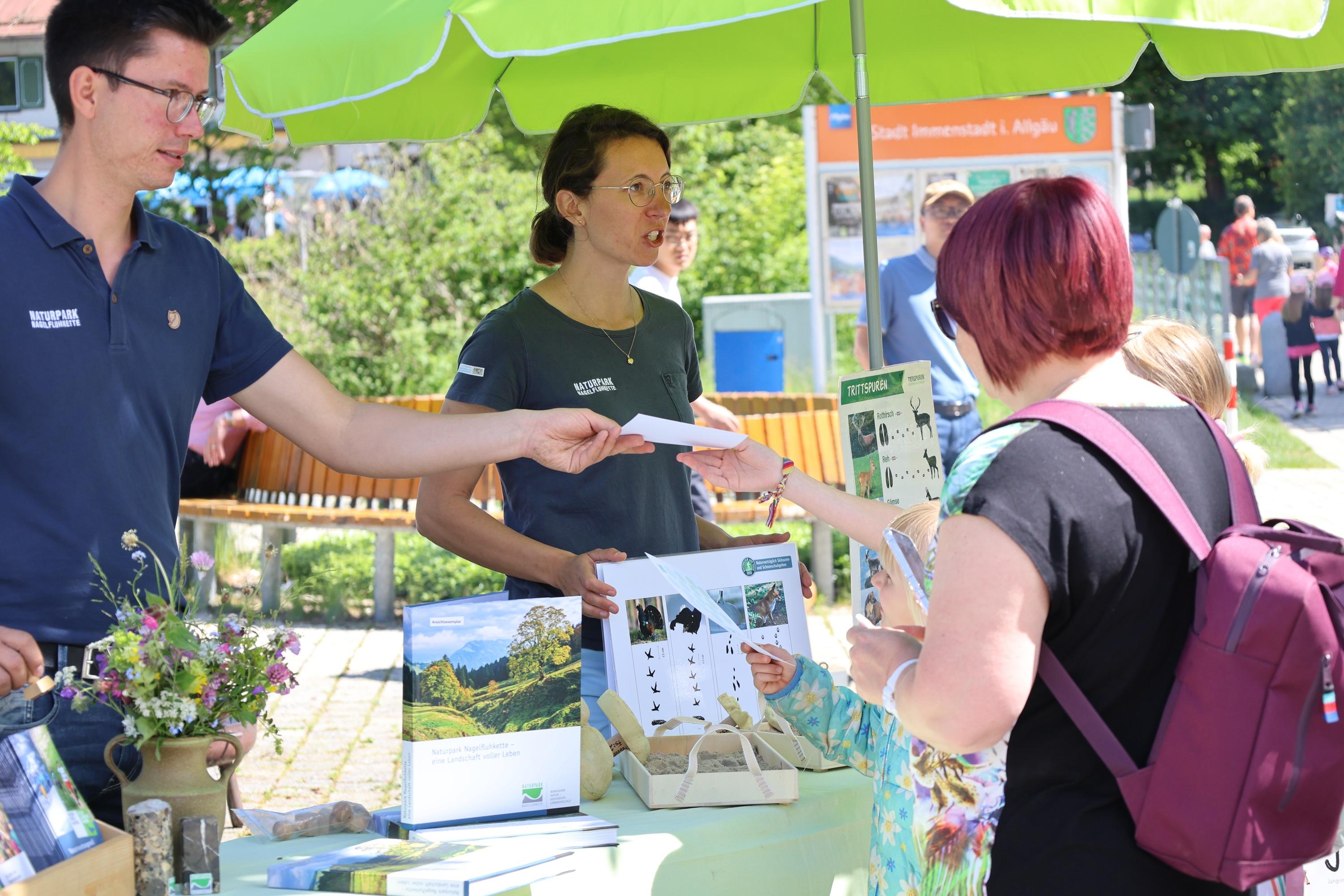 Infostand Naturpark Nagelfluhkette Infostand Naturpark Nagelfluhkette