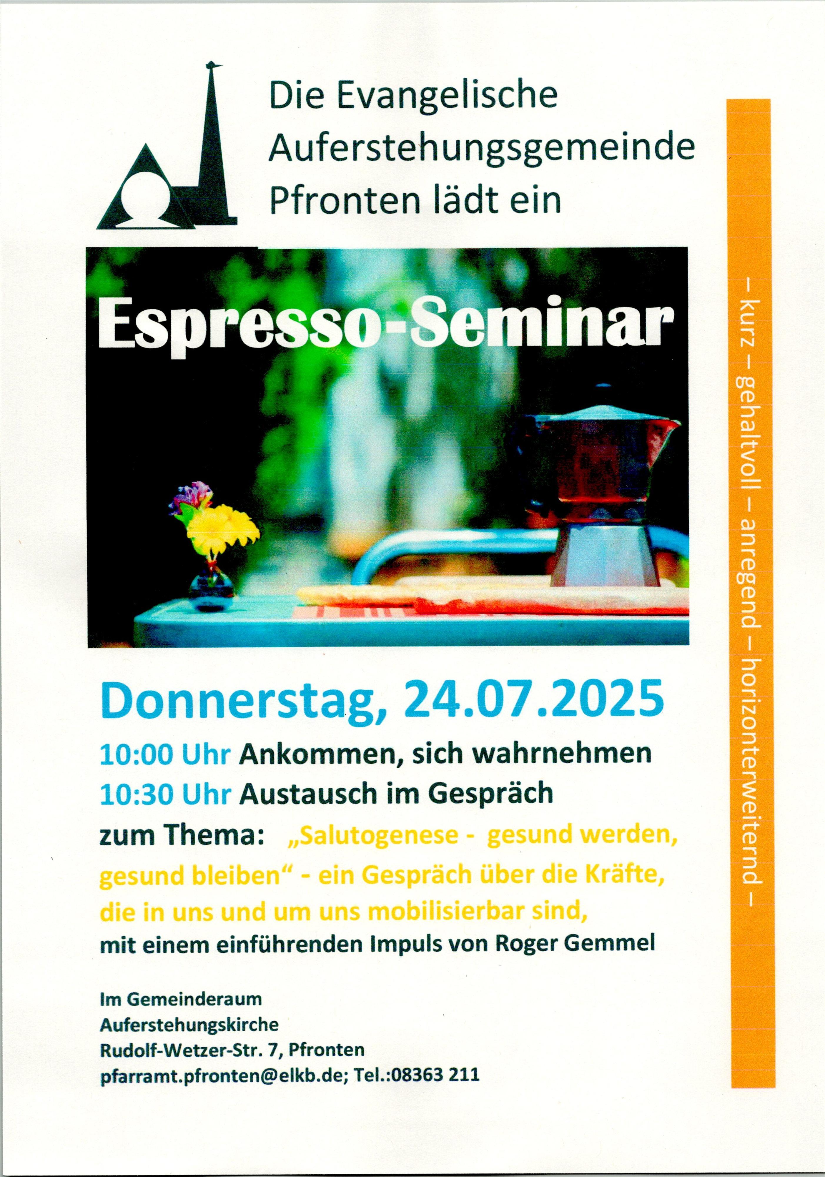 Espresso-Seminar