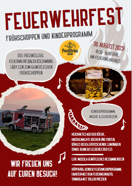 Plakat Feuerwehrfest