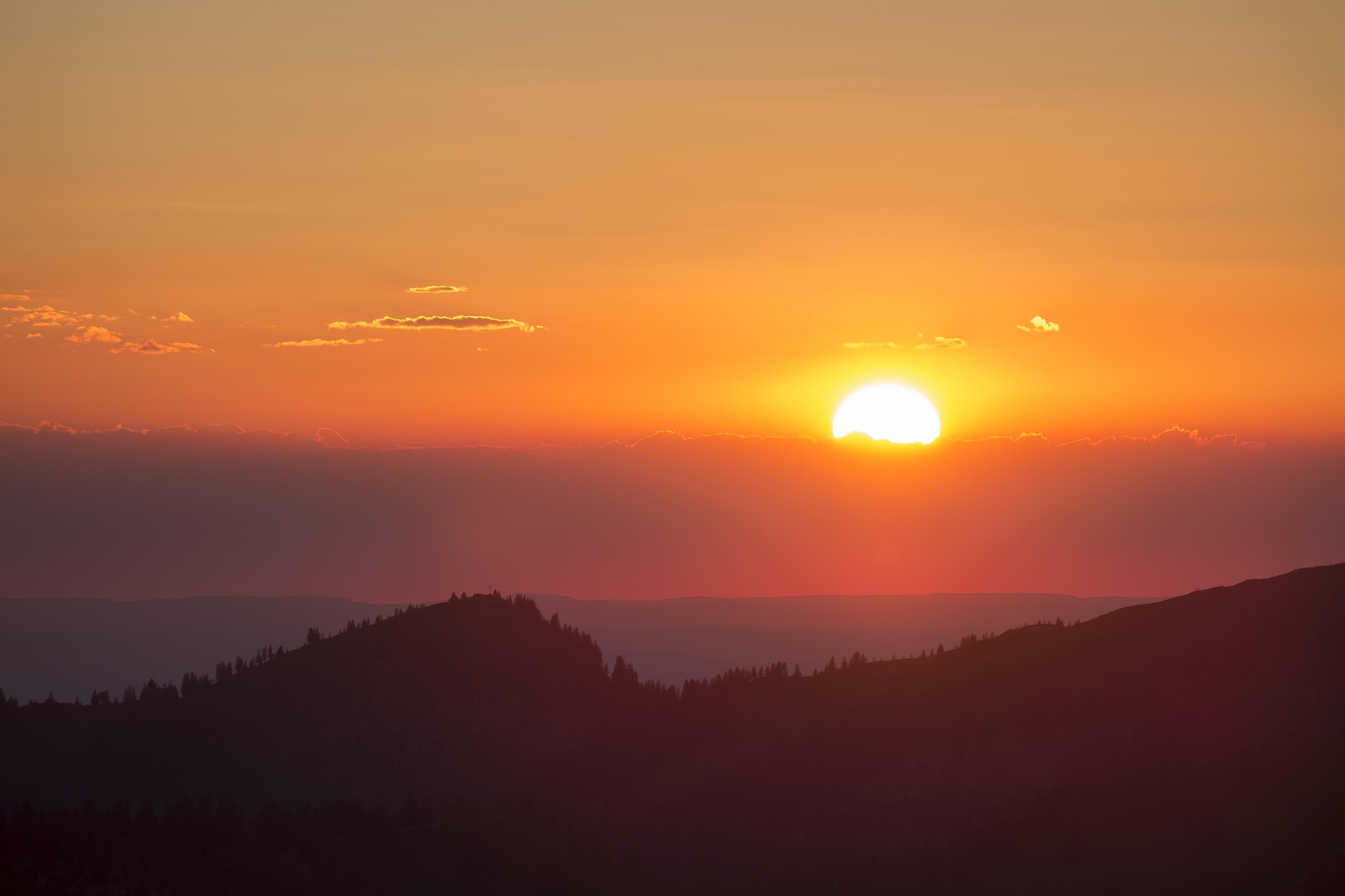 Sonnenuntergang auf dem Riedberger Horn