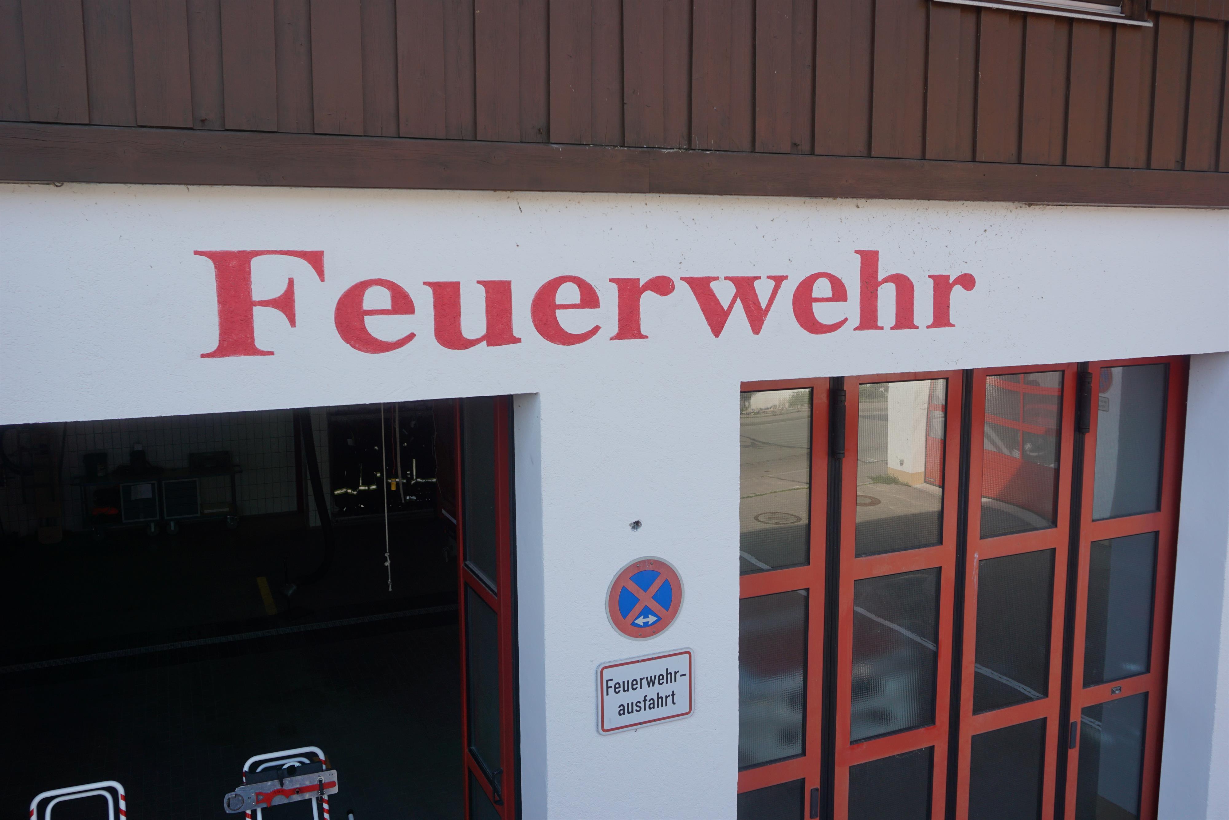 Besuch bei der Feuerwehr in Langenwang