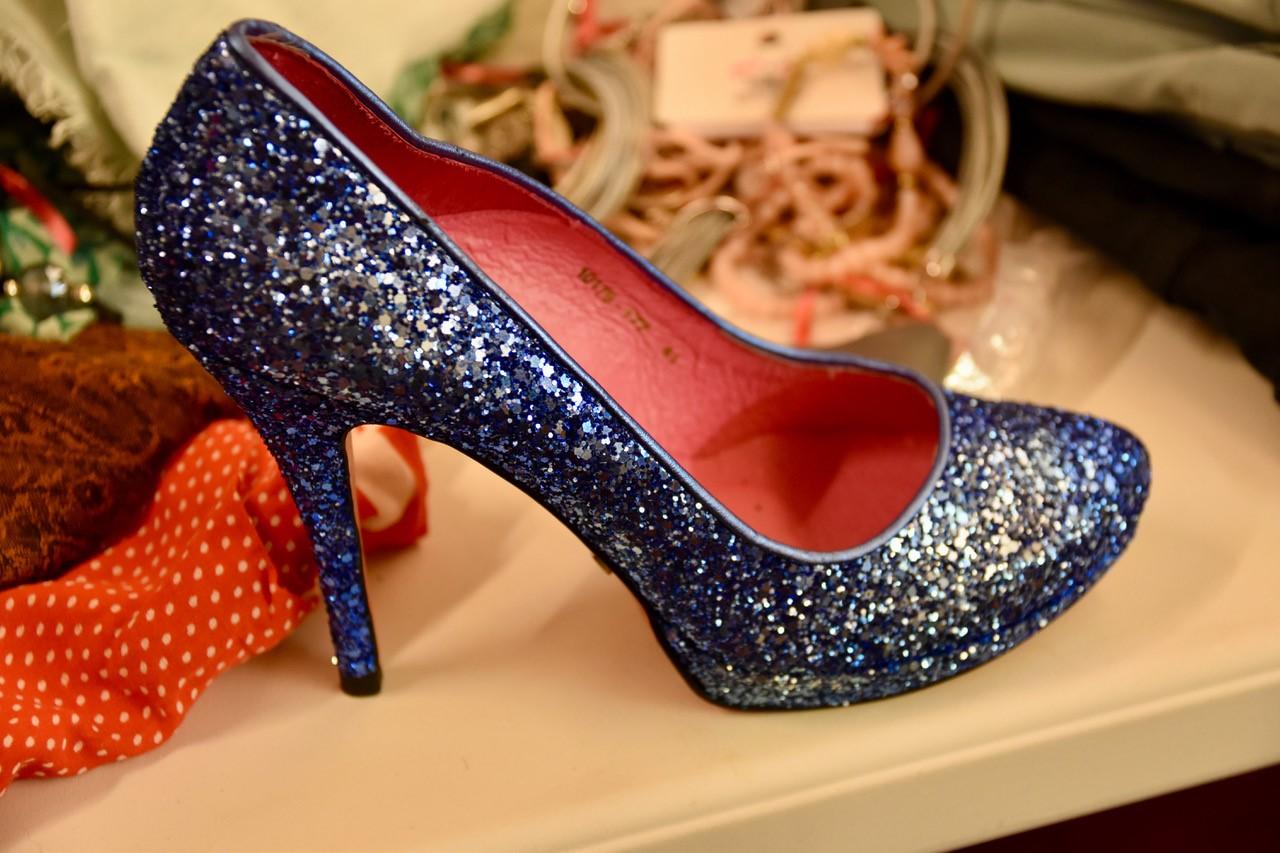 glitzerner High Heel