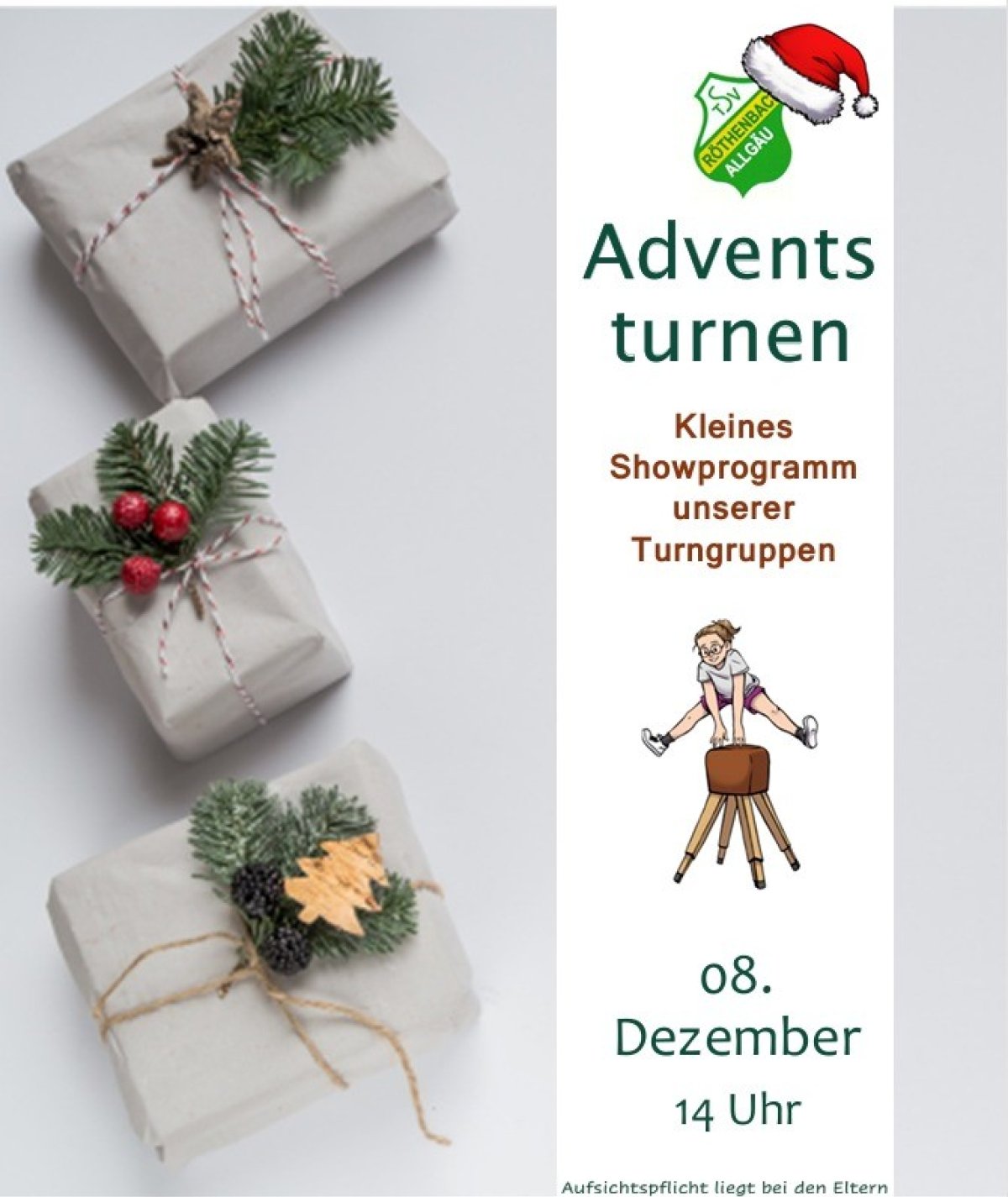 Plakat Adventsturnen 2024