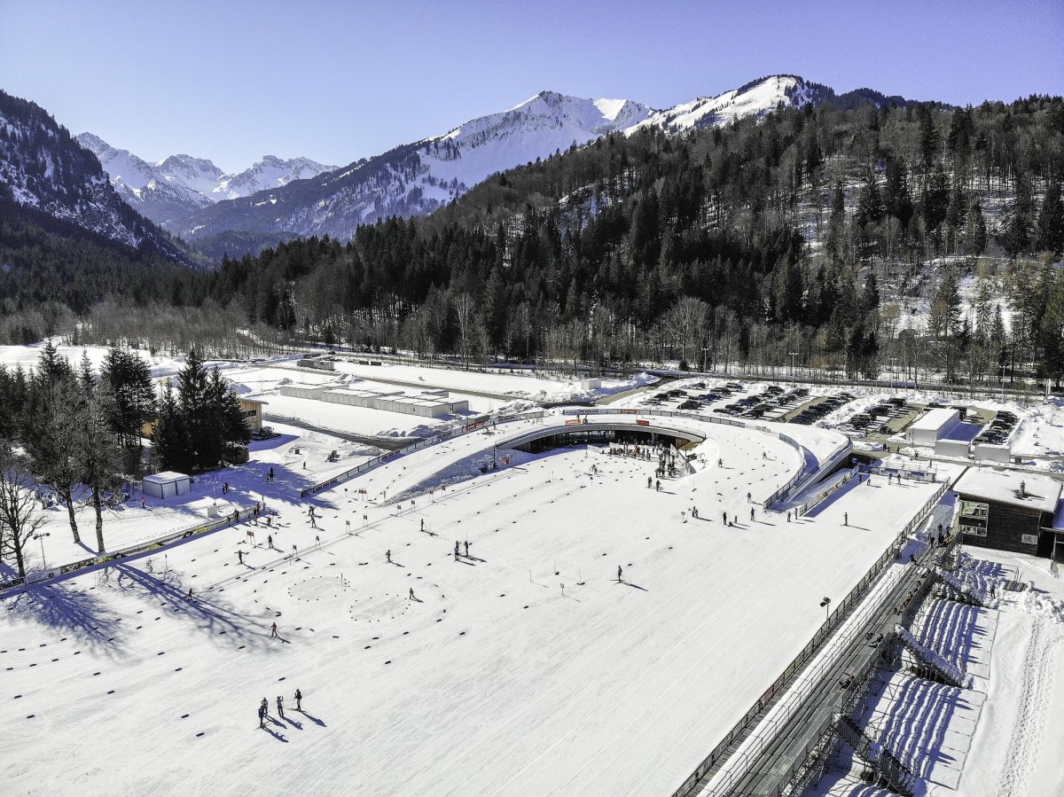 Langläufer im Nordic Zentrum