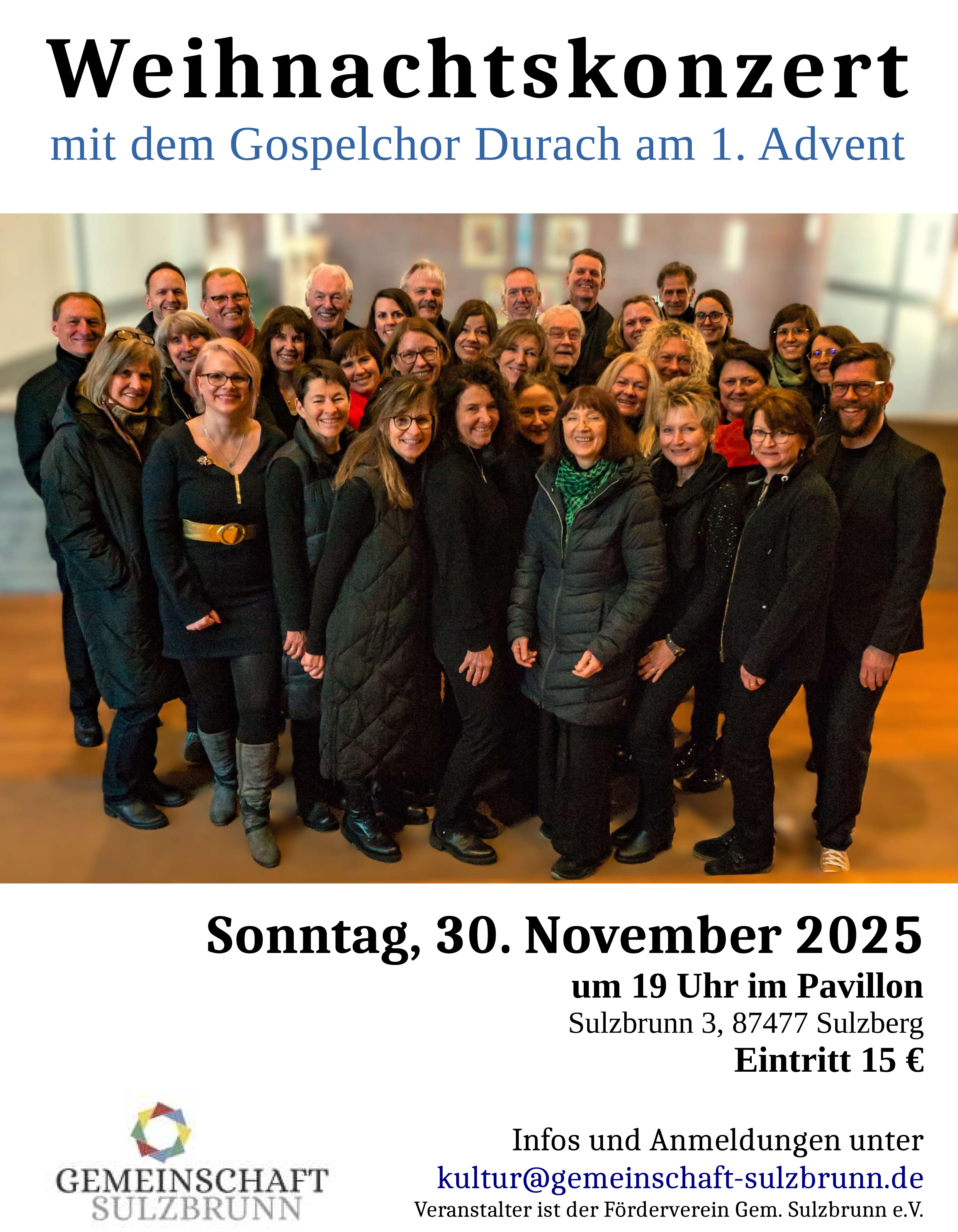 Weihnachtskonzert in Sulzbrunn Weihnachtskonzert in Sulzbrunn