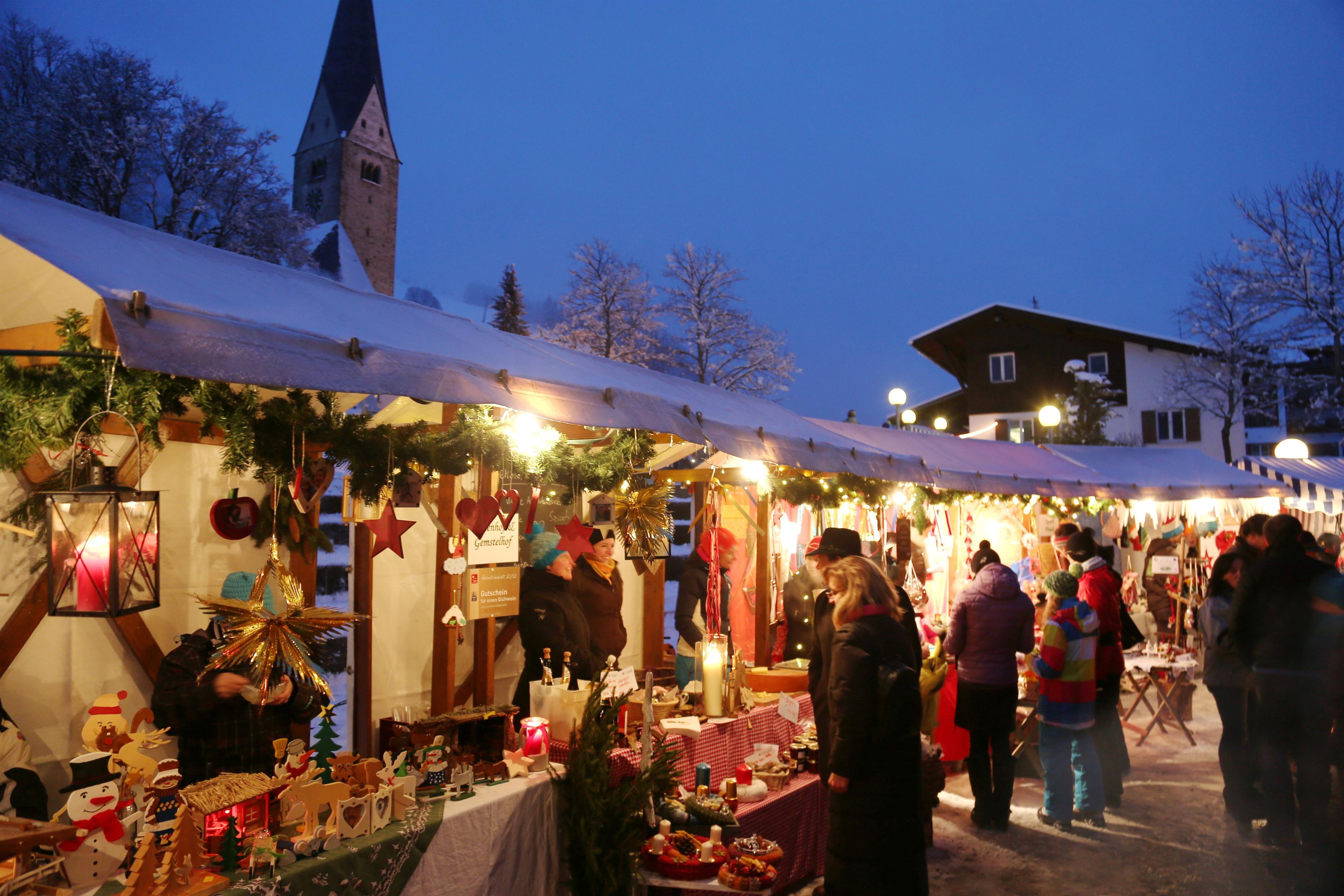 Weihnachtsmarkt Winter Kleinwalsertal Weihnachtsmarkt Winter Kleinwalsertal
