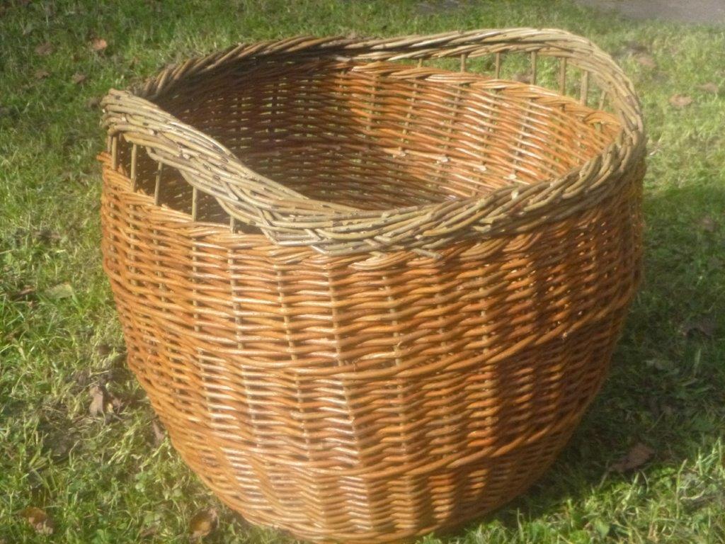 Runder Weidenkorb