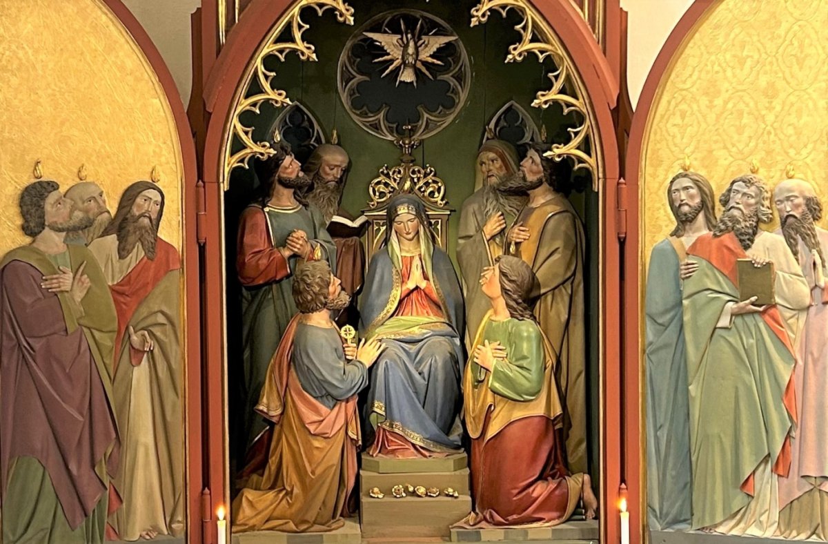 Oberstdorf Seitenaltar Pfingsten klein