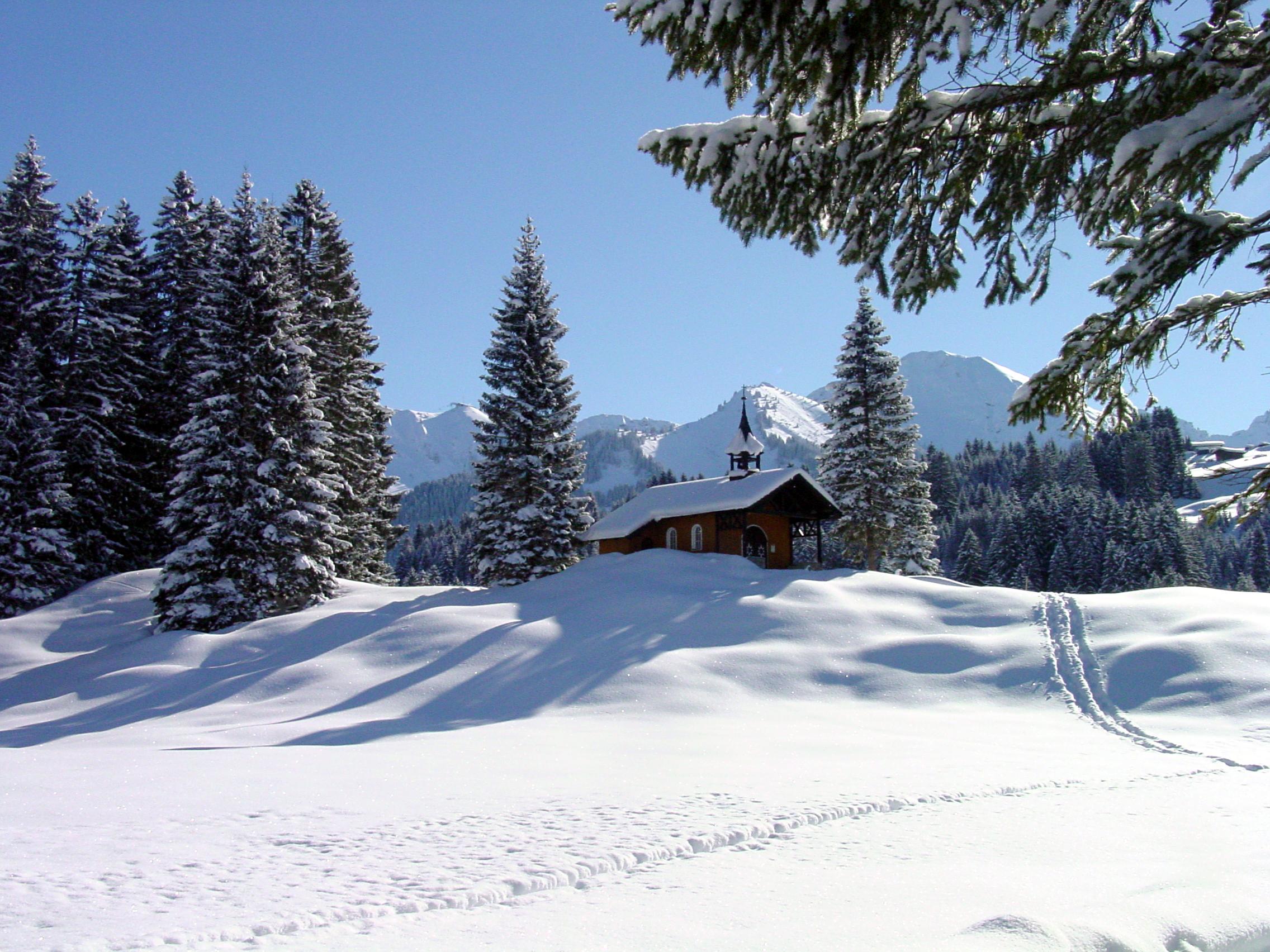 Bruder Klaus Kapelle Hirschegg Winter Bruder Klaus Kapelle Hirschegg Winter