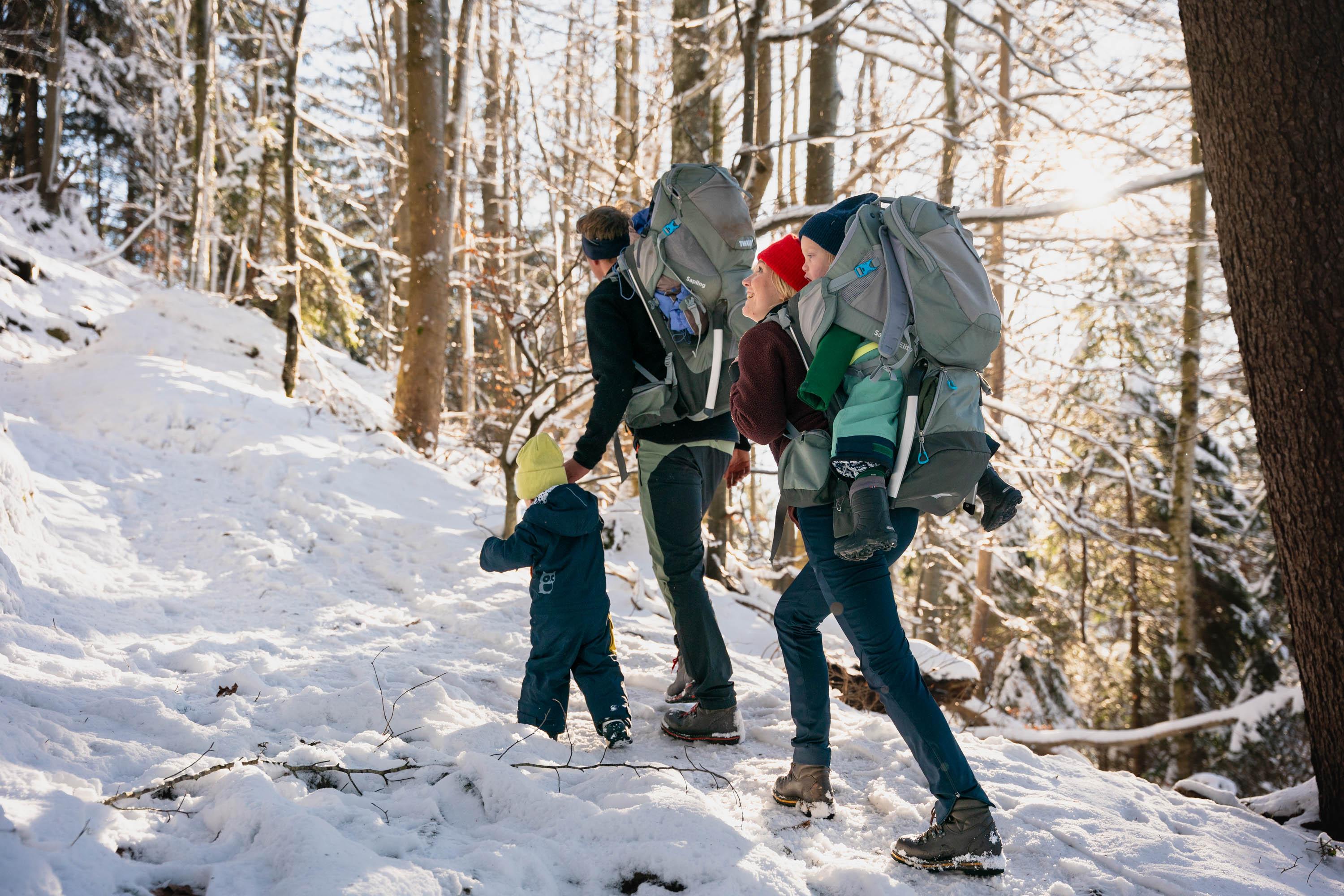 Familienwandern Winter