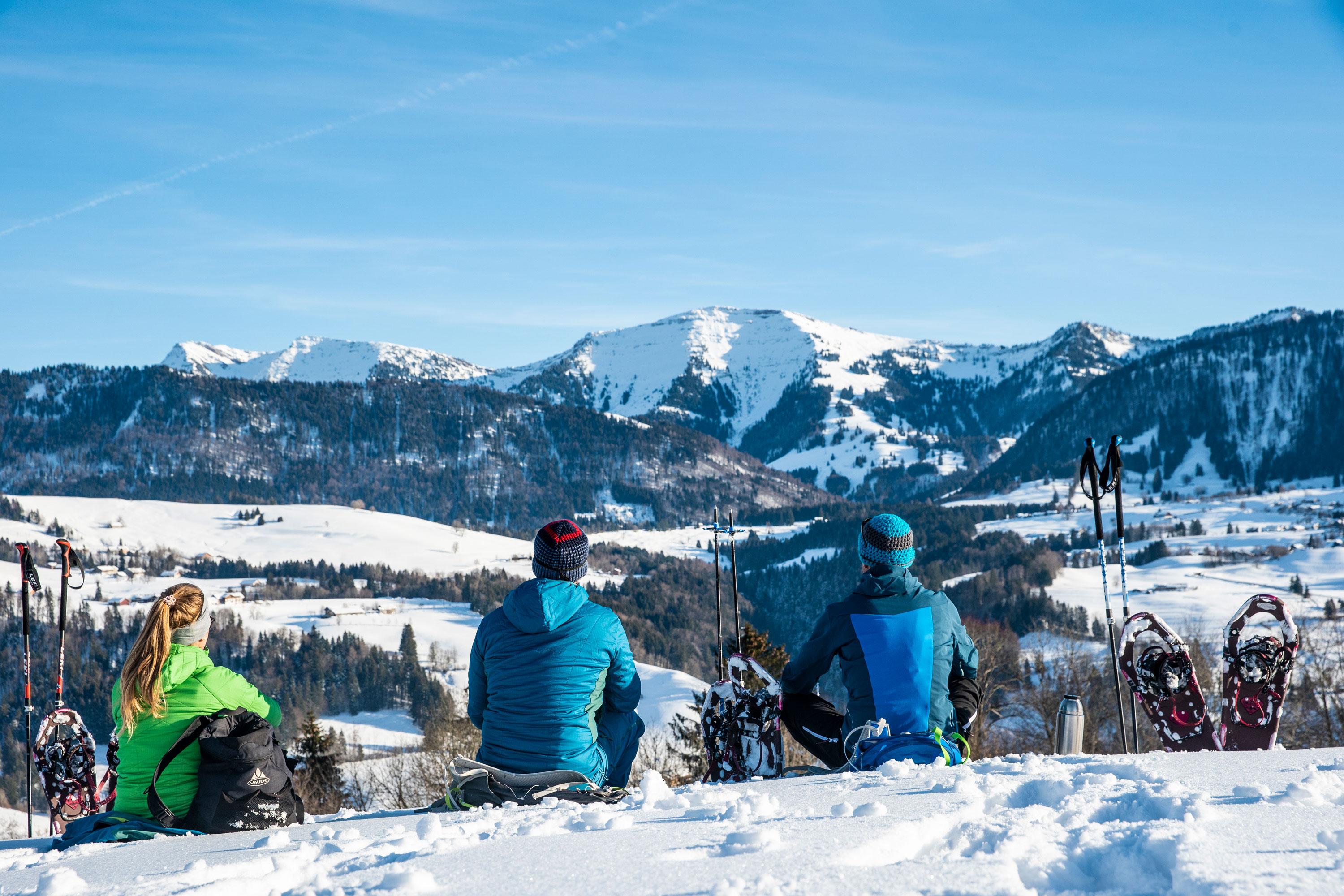 Schneeschuhtour am Kapf