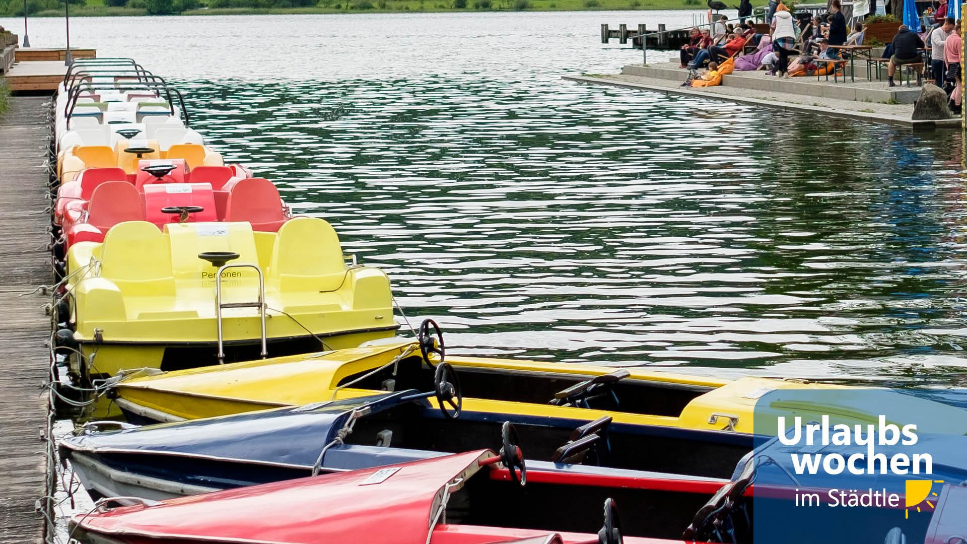 Tretboot-Rennen am Großen Alpsee