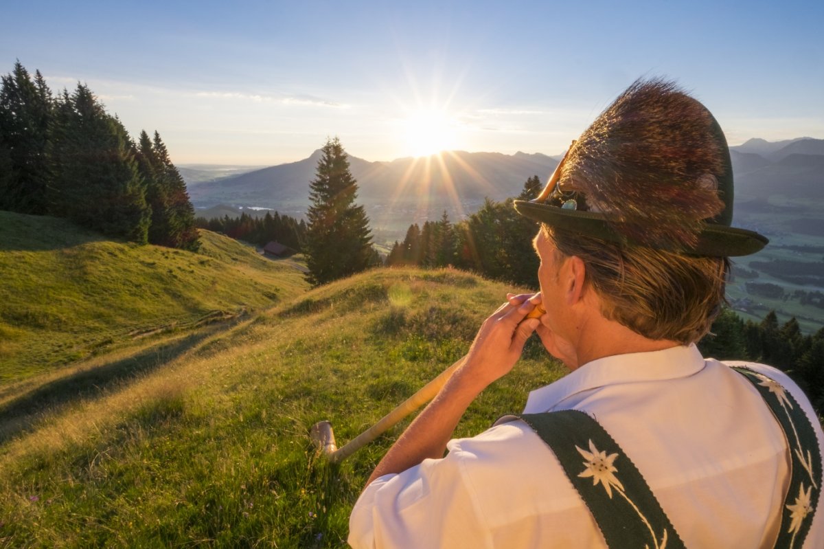 Alphorn Sonnenaufgang