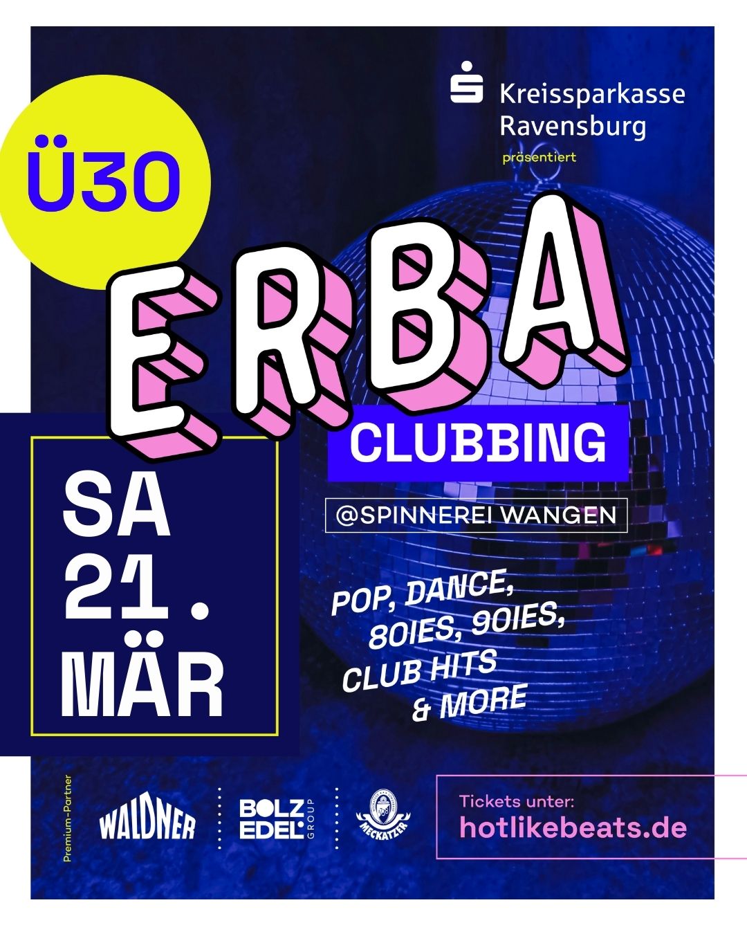 flyer Ü30 ERBA Clubbing flyer Ü30 ERBA Clubbing