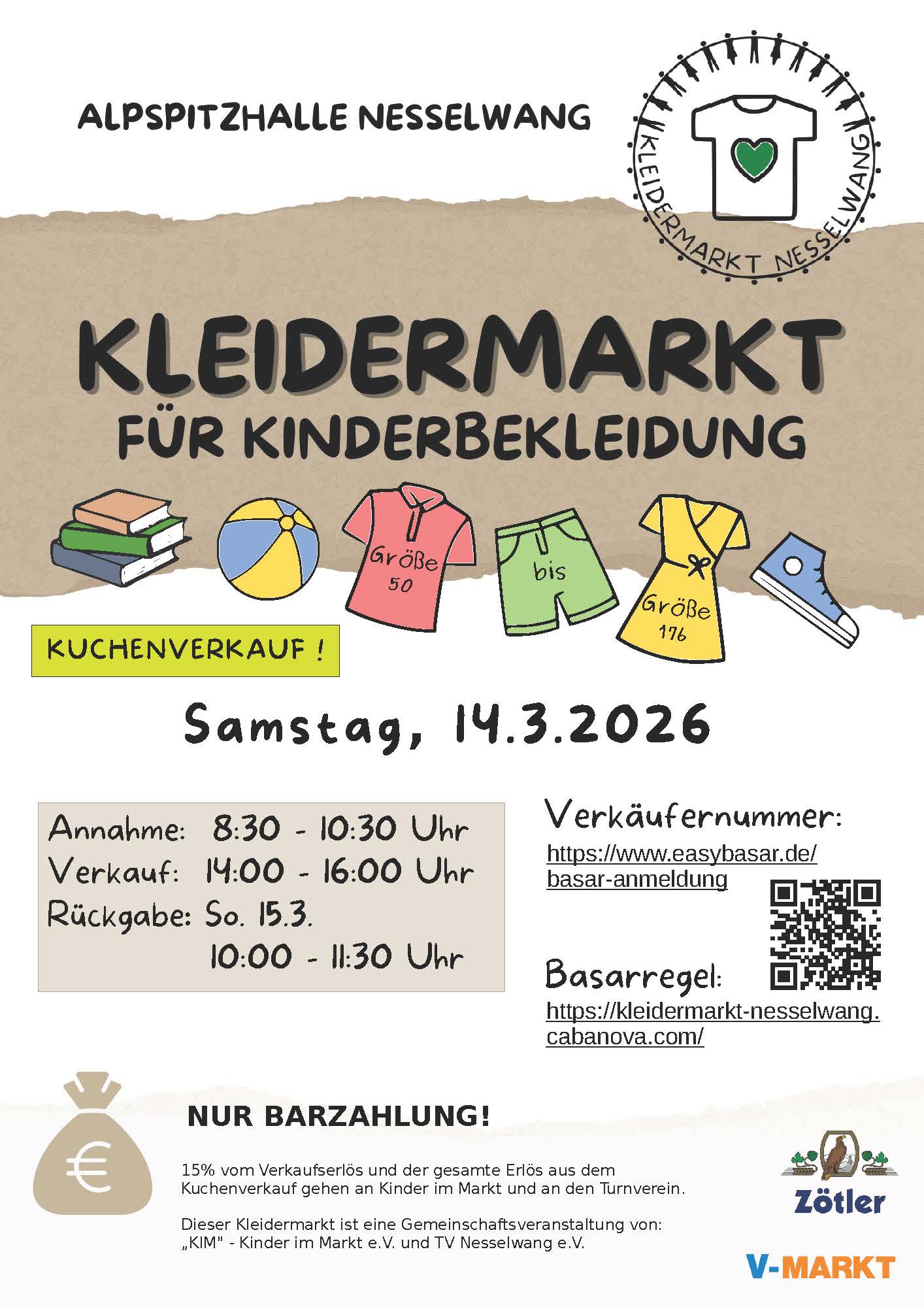 Kleidermarkt Nesselwang_Frühling_Plakat_2026