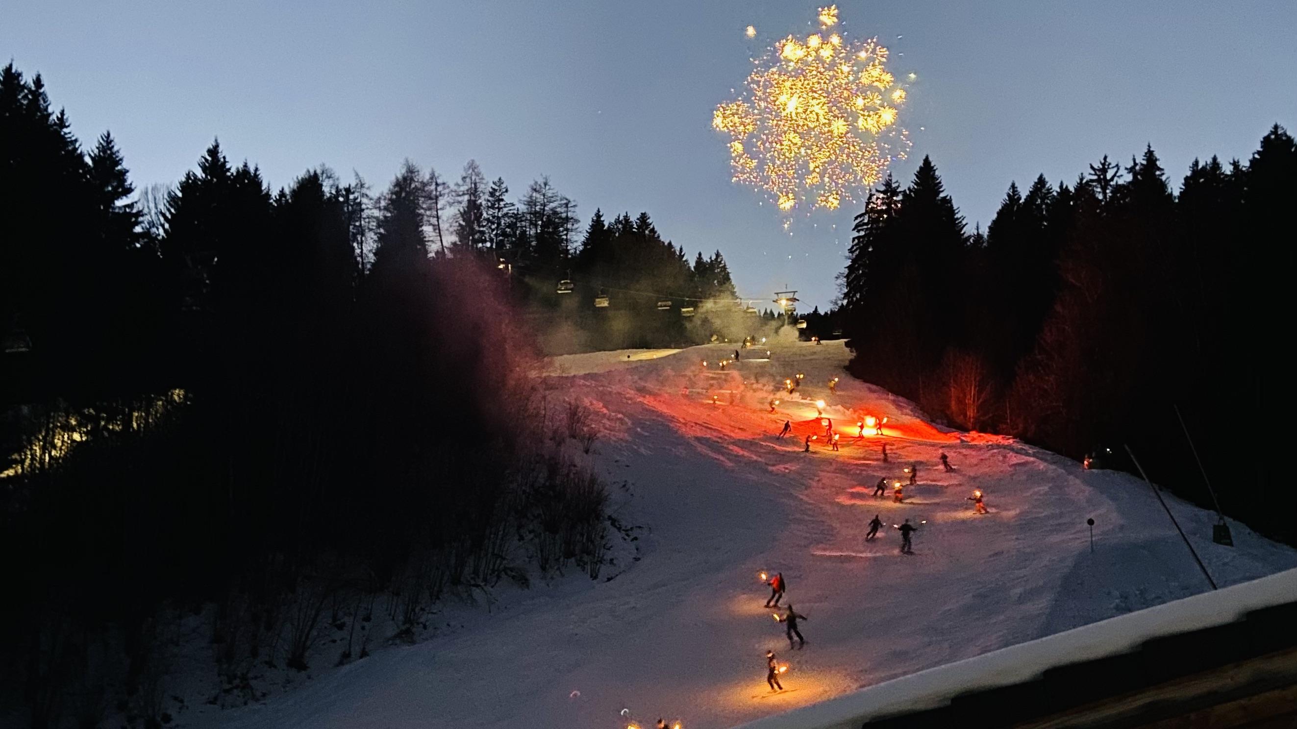 Silvester-Fackellauf Ofterschwang - Weltcuppiste