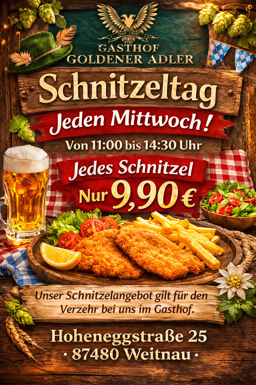 Schnitzeltag im Gasthof Goldener Adler