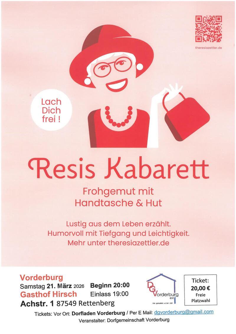 Plakat Resis Kabarett Plakat Resis Kabarett