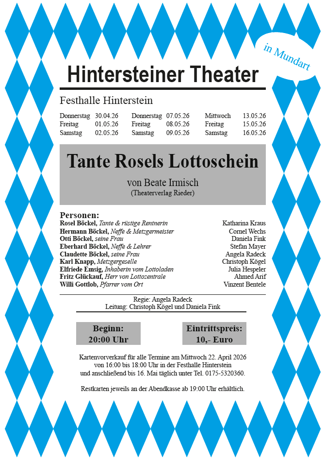 Bauerntheater Plakat