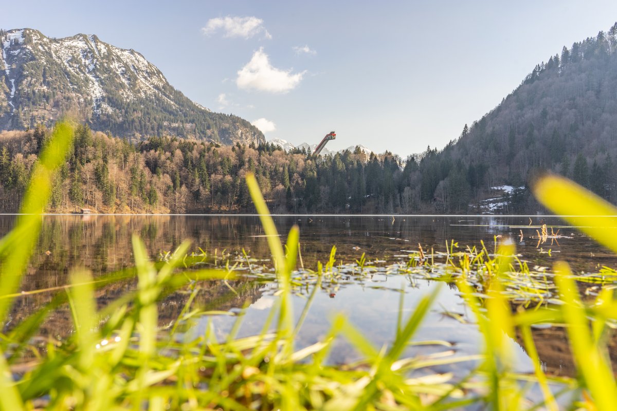 Der Winter am Freibergsee zieht sich zurück