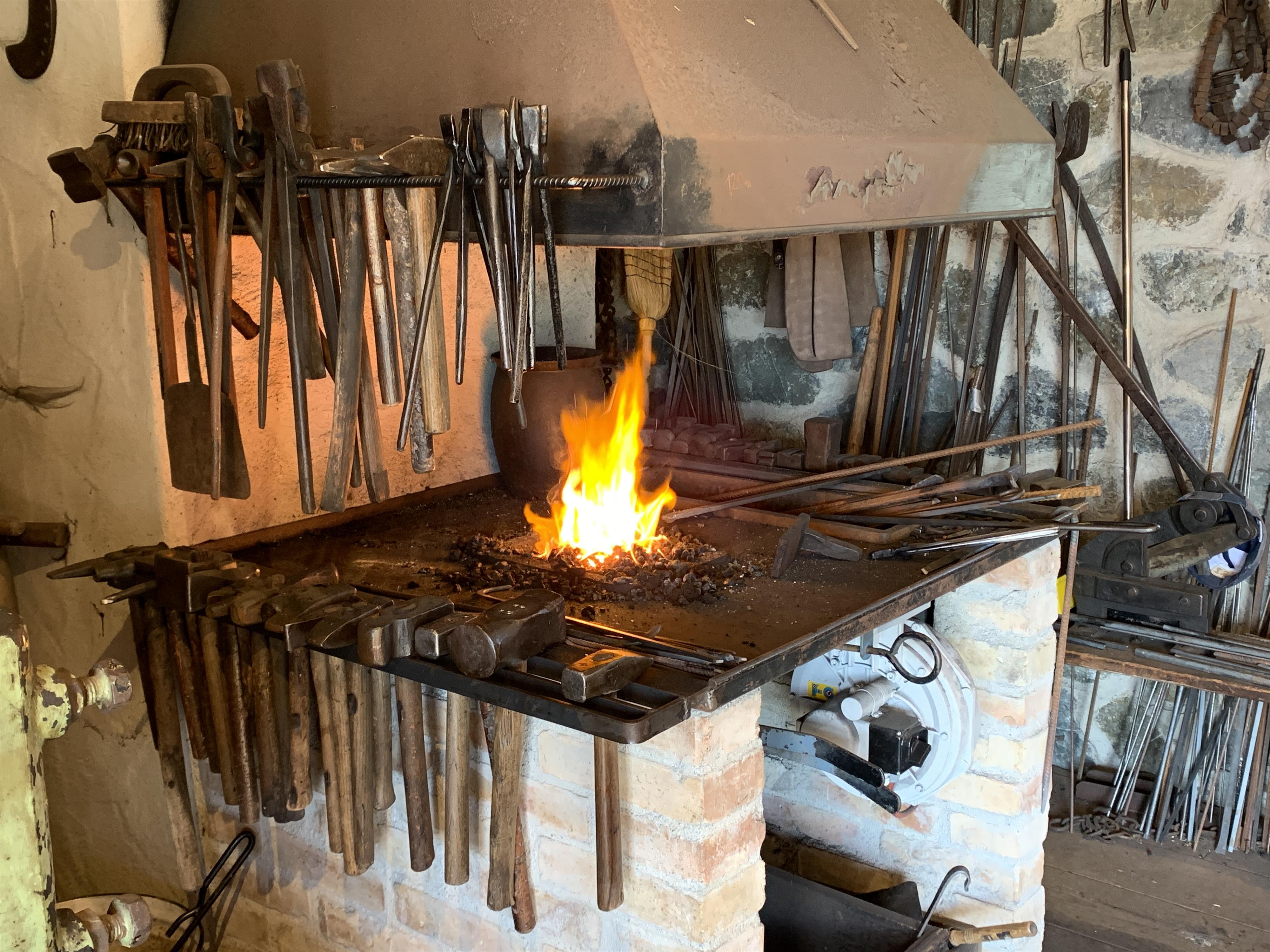 Schmiede im Museumsdorf der Erzgruben