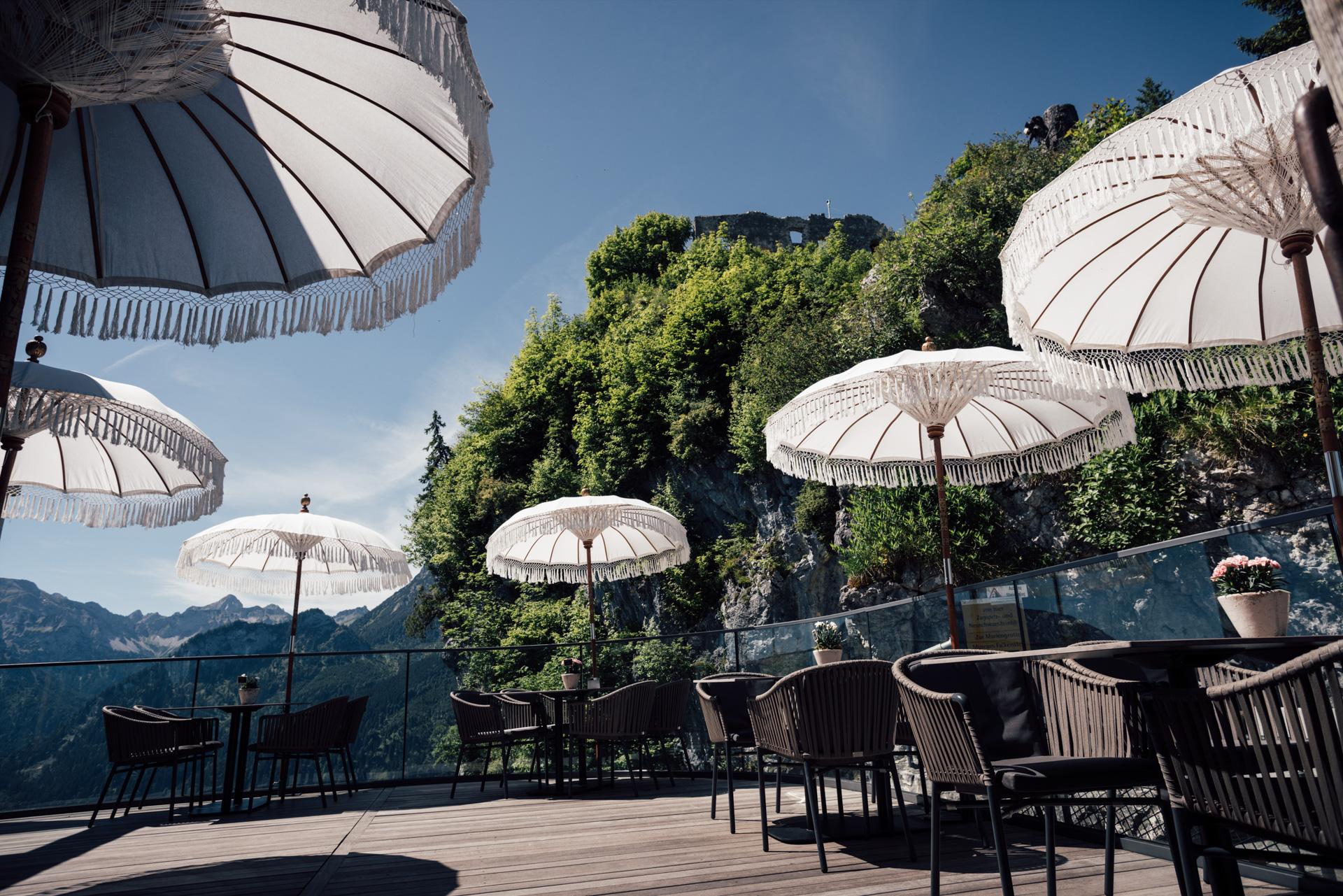 Blick auf die Ruine Falkenstein