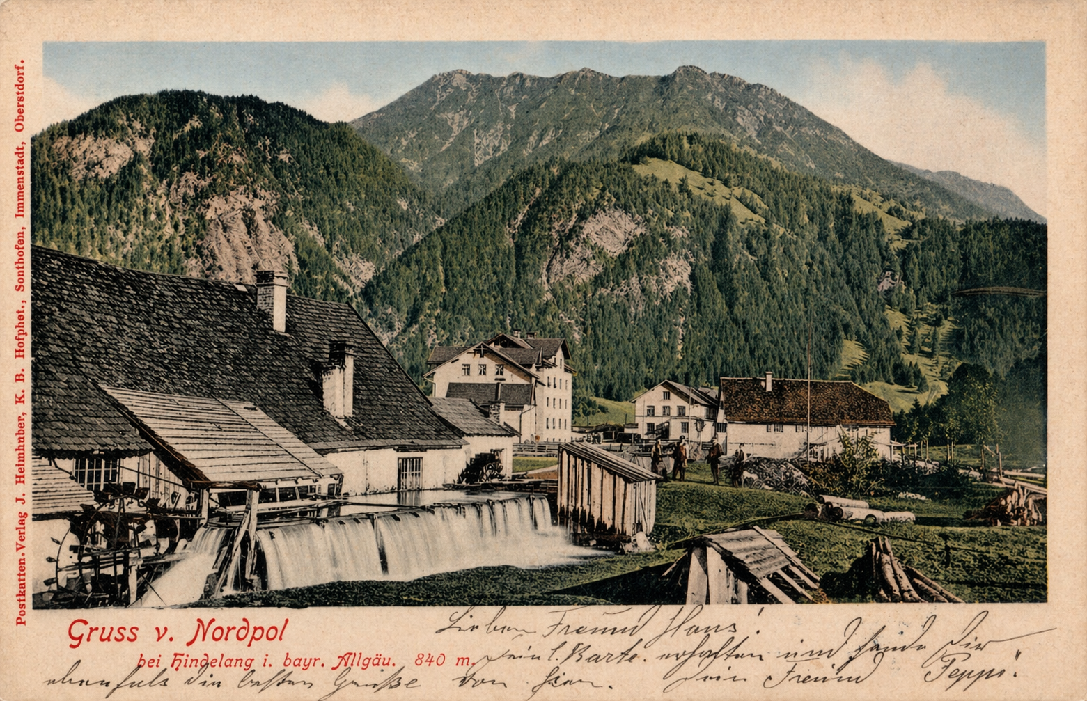 Hindelanger Nordpol Postkarte