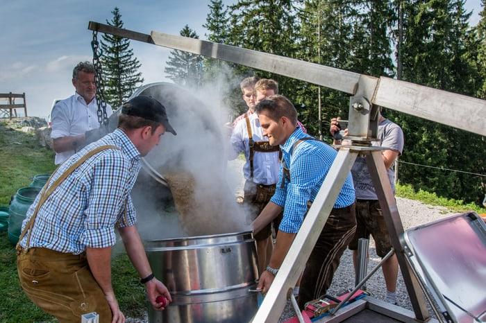 Impressionen zum Bierbraukurs