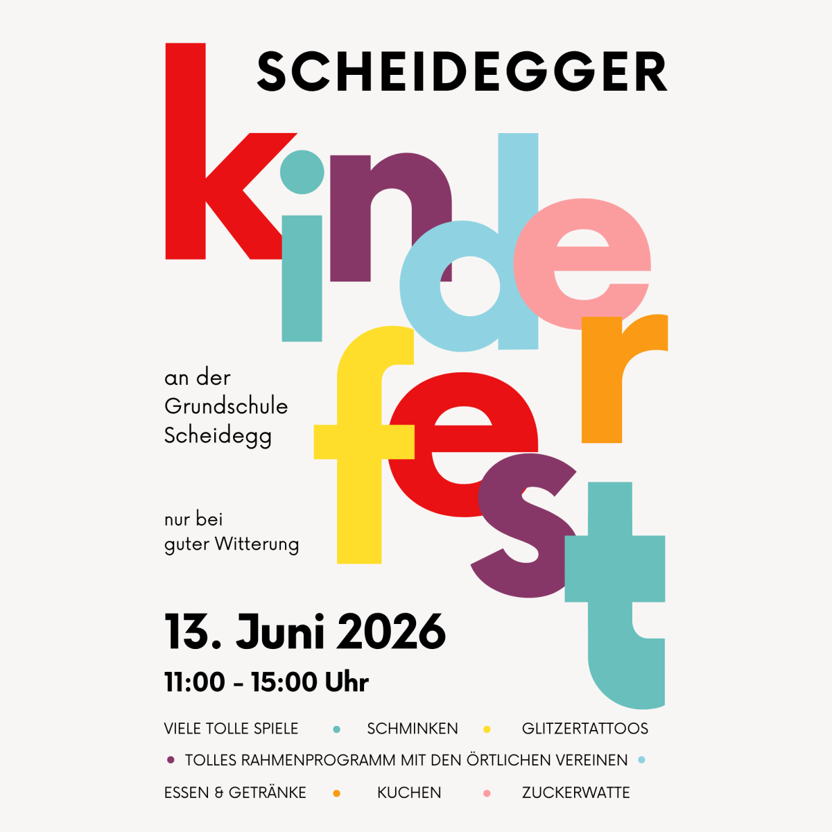 Scheidegger Kinderfest 13.06.2026