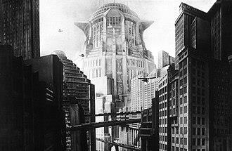 Metropolis_set_photograph_Horst von Harbou, Public