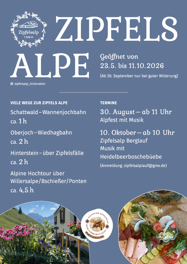 Plakat Zipfelsalpe