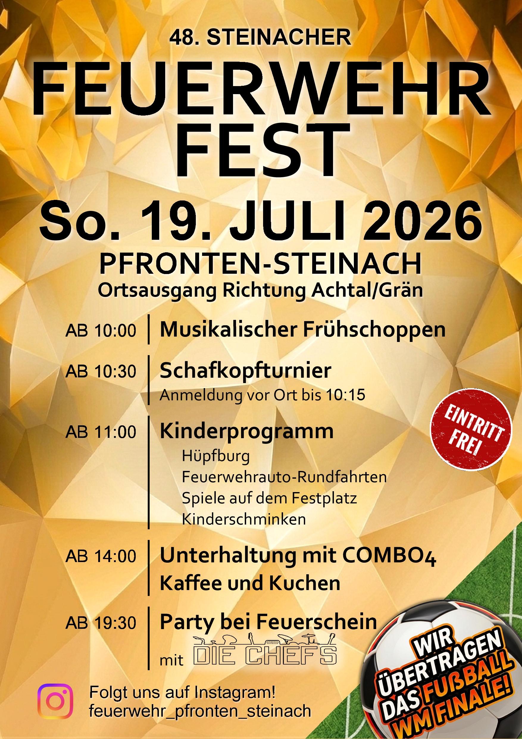 Plakat Feuerwehrfest