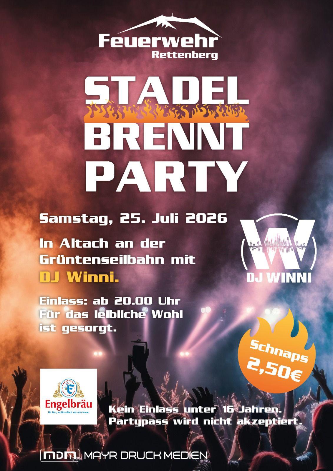 Plakat Stadel brennt