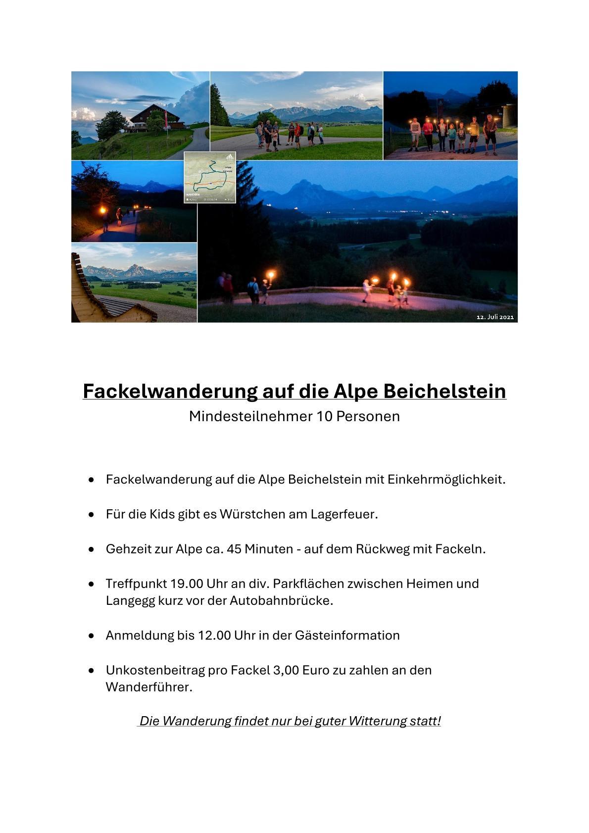 Plakat Fackelwanderung Plakat Fackelwanderung
