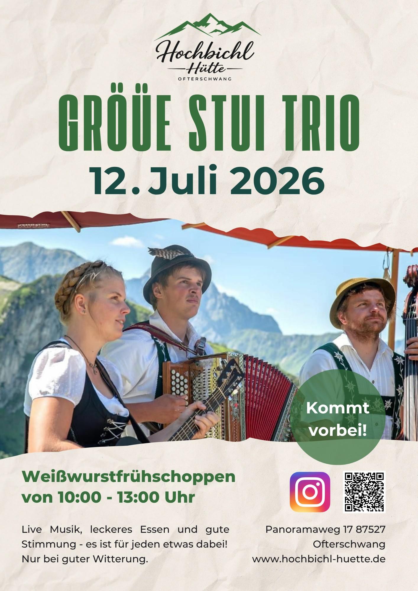 Plakat Gröüe Stui Trio