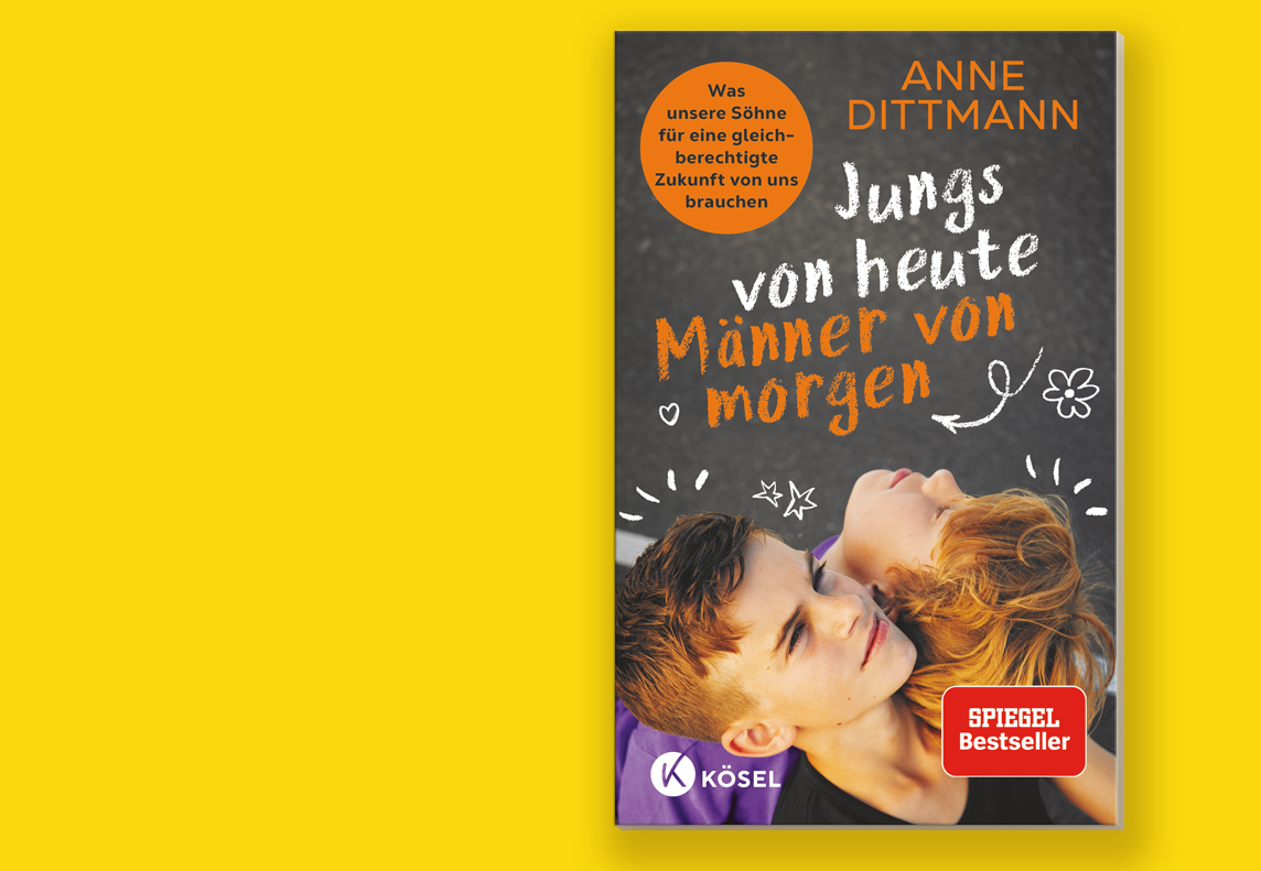 Buchcover auf gelb