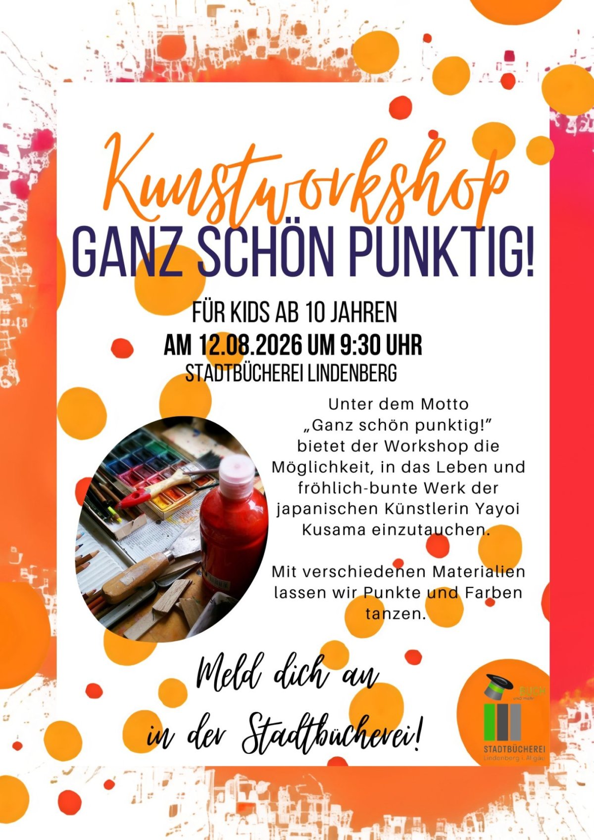 Kunstworkshop Dobler Stadtbücherei 12.08.26
