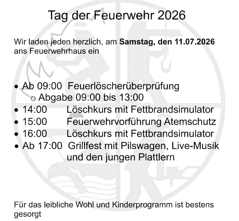 Tag der Feuerwehr