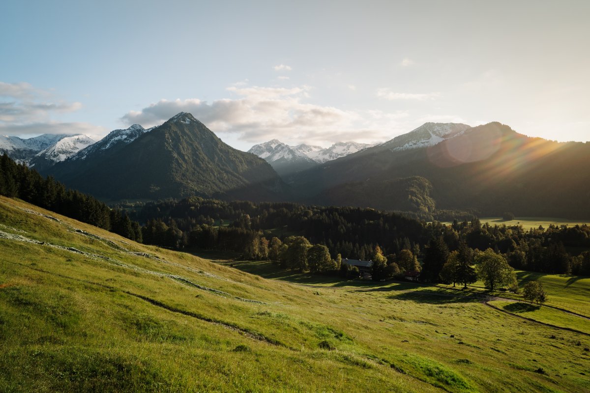 Der Kühberg zur Abendstimmung