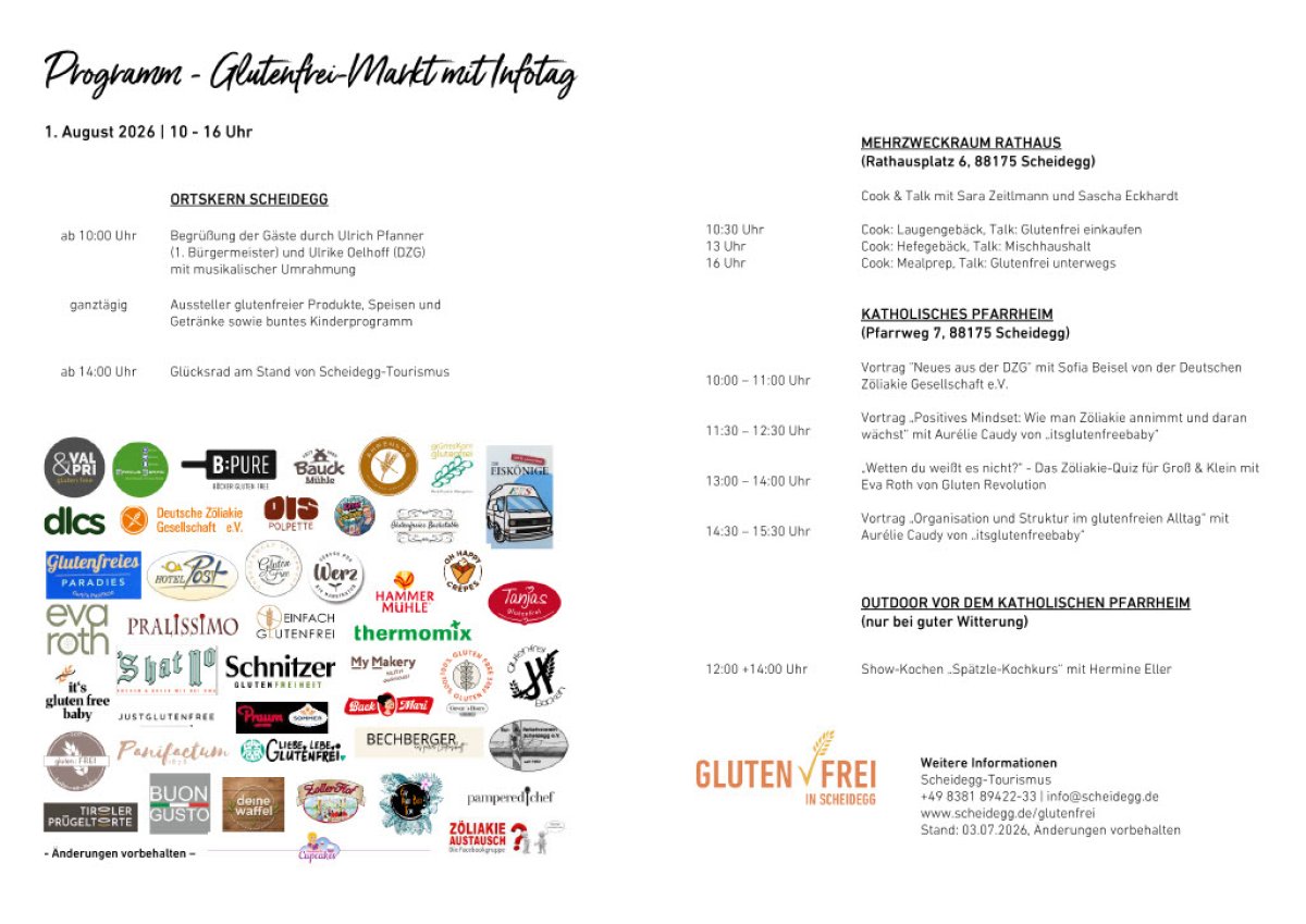 Flyer Glutenfrei-Markt 2026