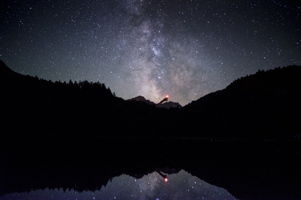 Freibergsee bei Nacht