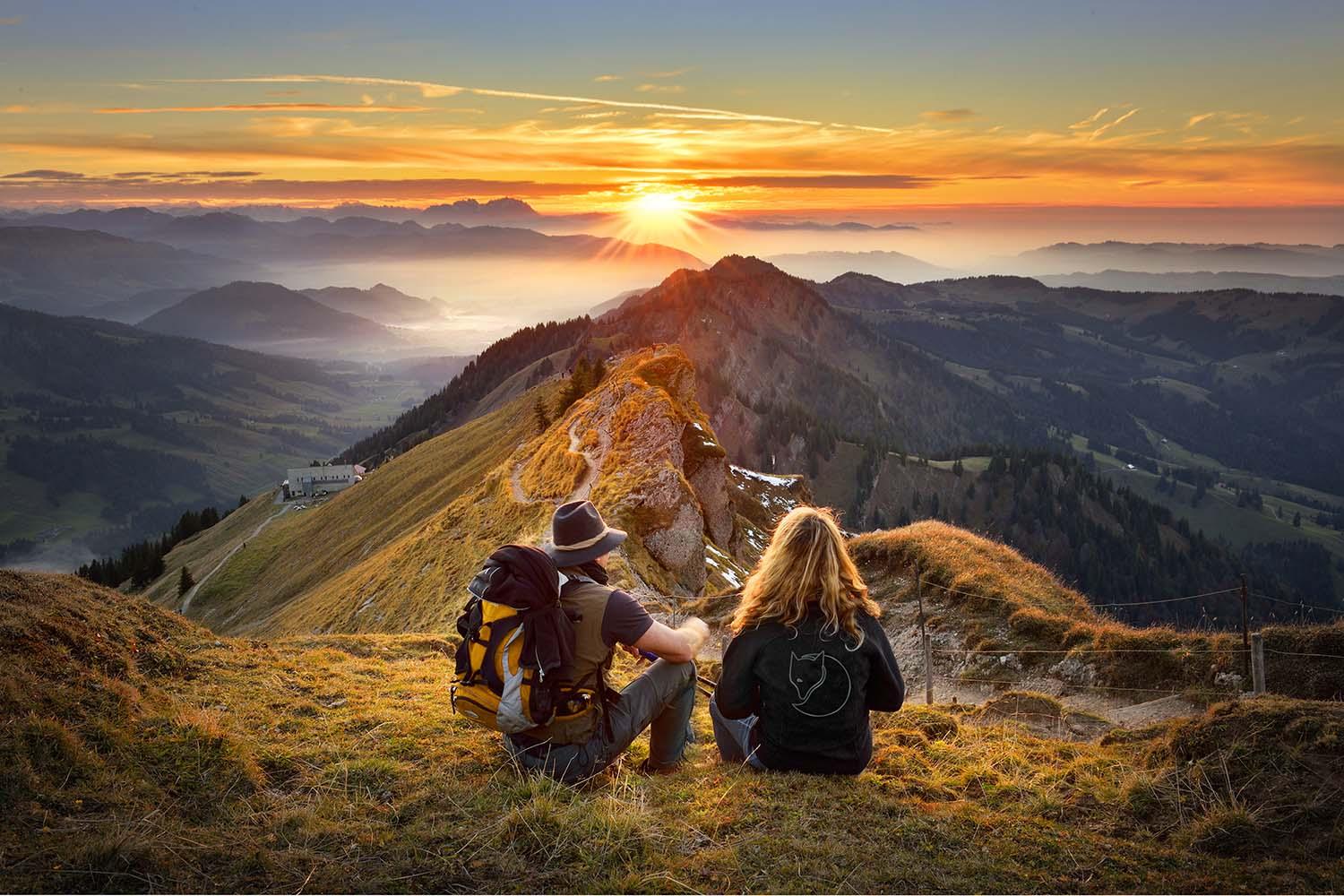 Sonnenuntergang am Hochgrat