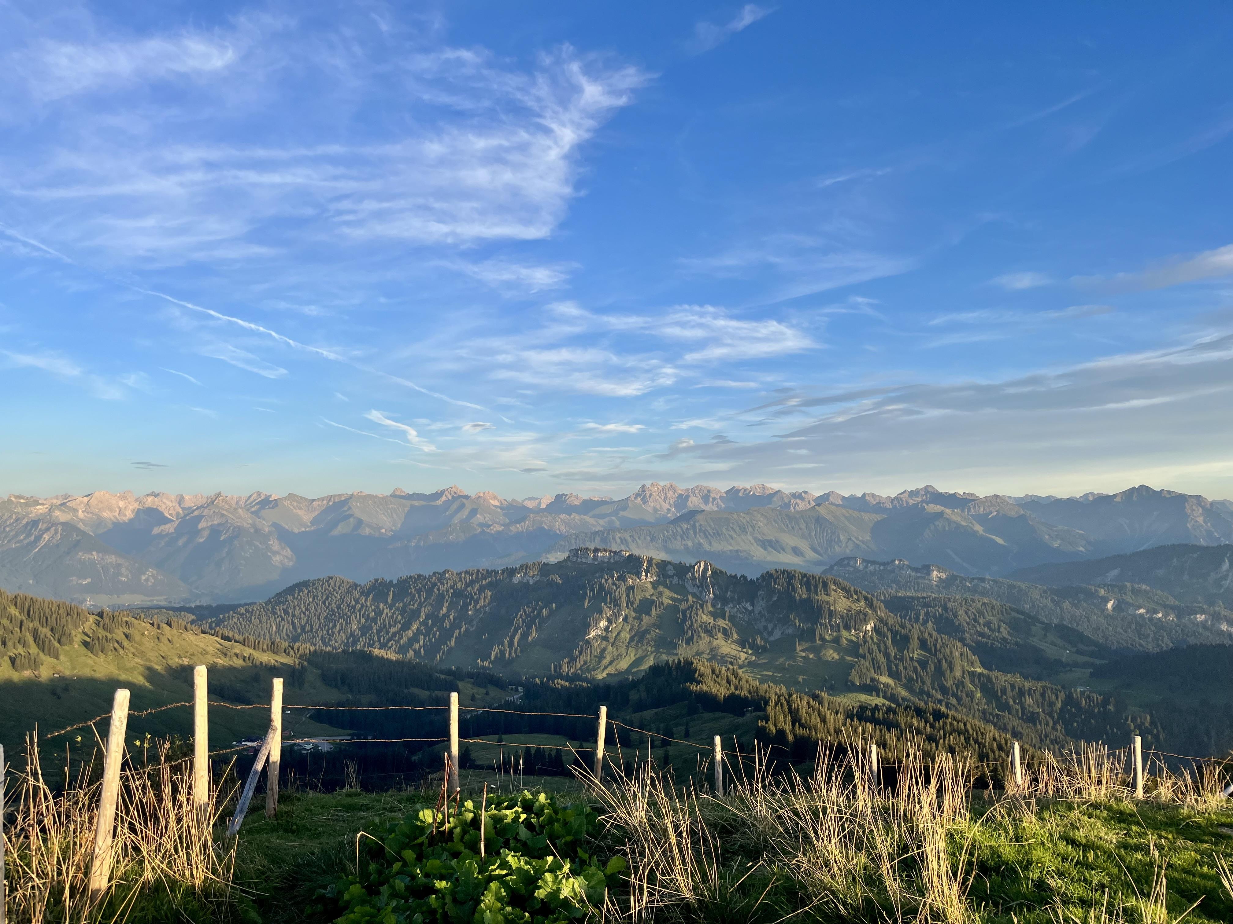 Ausblick auf Allgäuer Bergwelt
