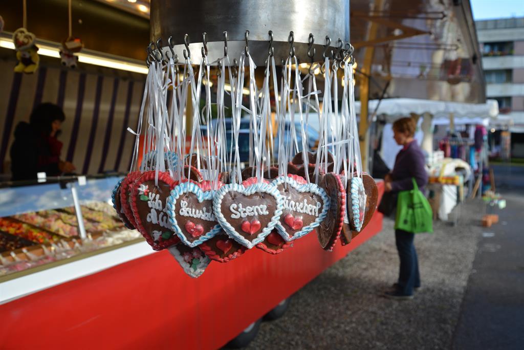 Lebkuchenherzen vom Süßwarenstand