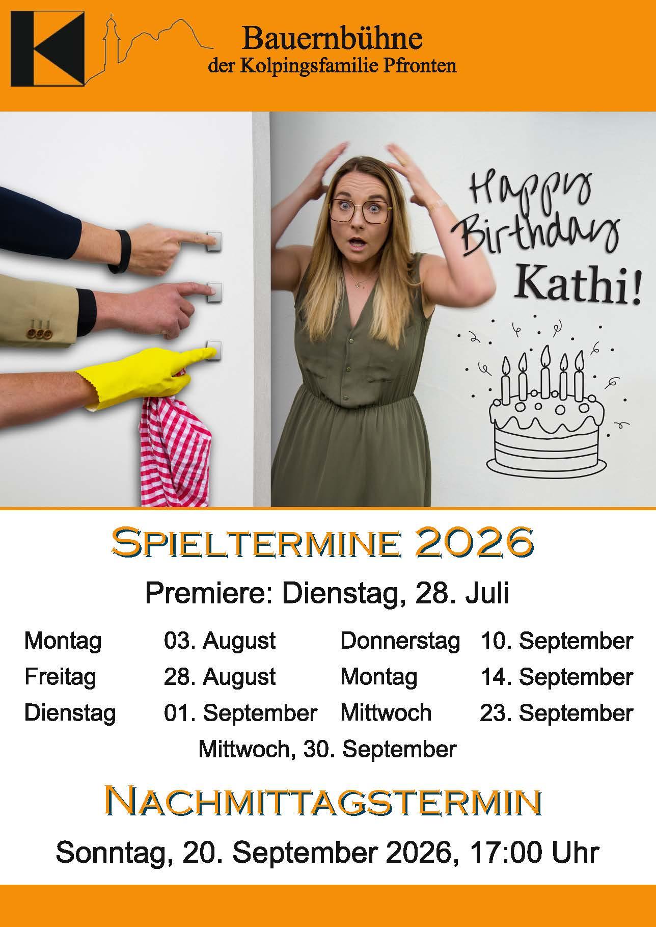 Bauernbühne Flyer Vorderseite