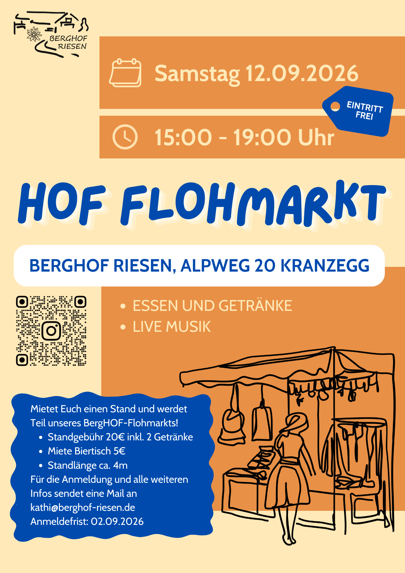 Plakat Hof-Flohmarkt Plakat Hof-Flohmarkt