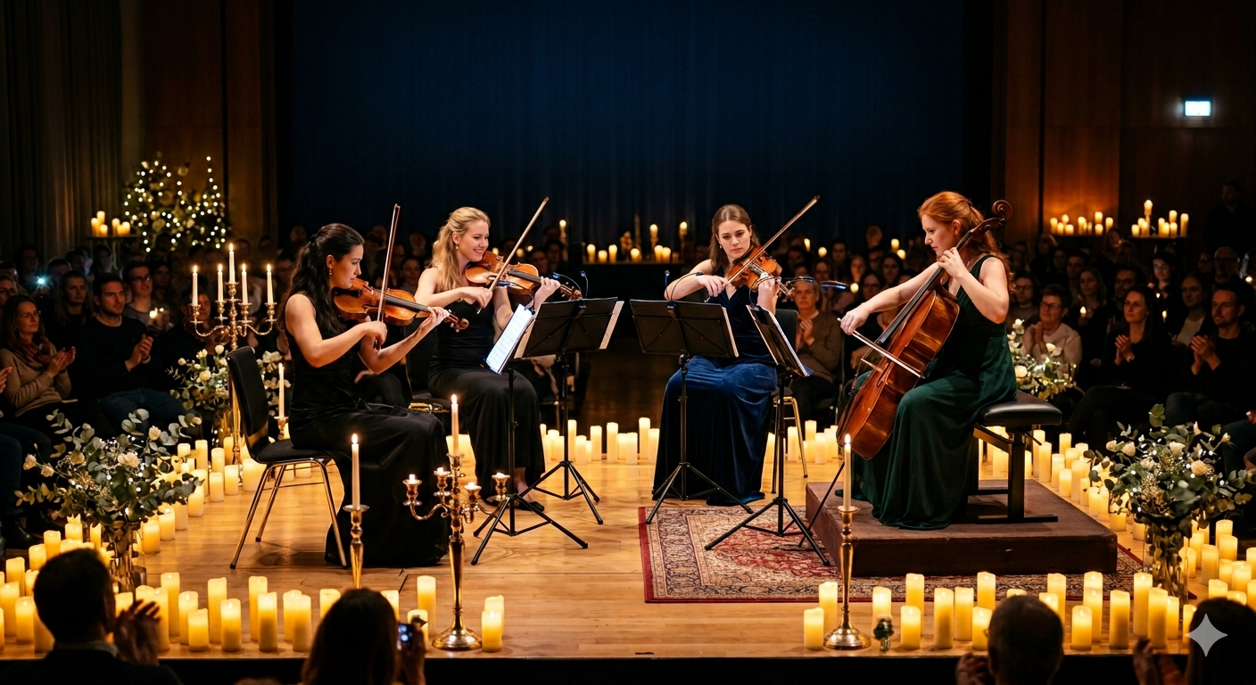 Candlelight-Konzert mit Streichquartett