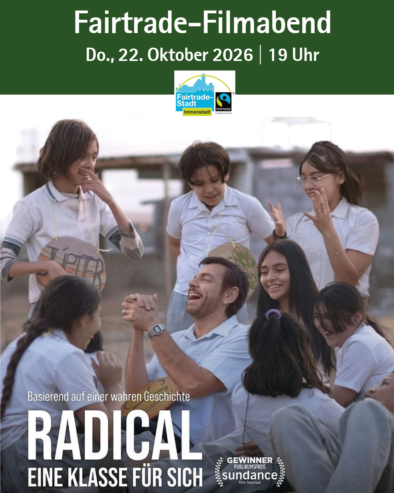 Plakat Fairtrade Filmabend Plakat Fairtrade Filmabend