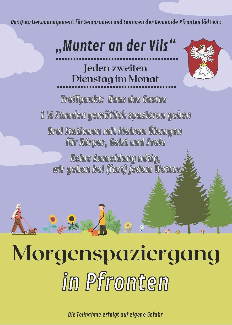 Plakat Munter an der Vils