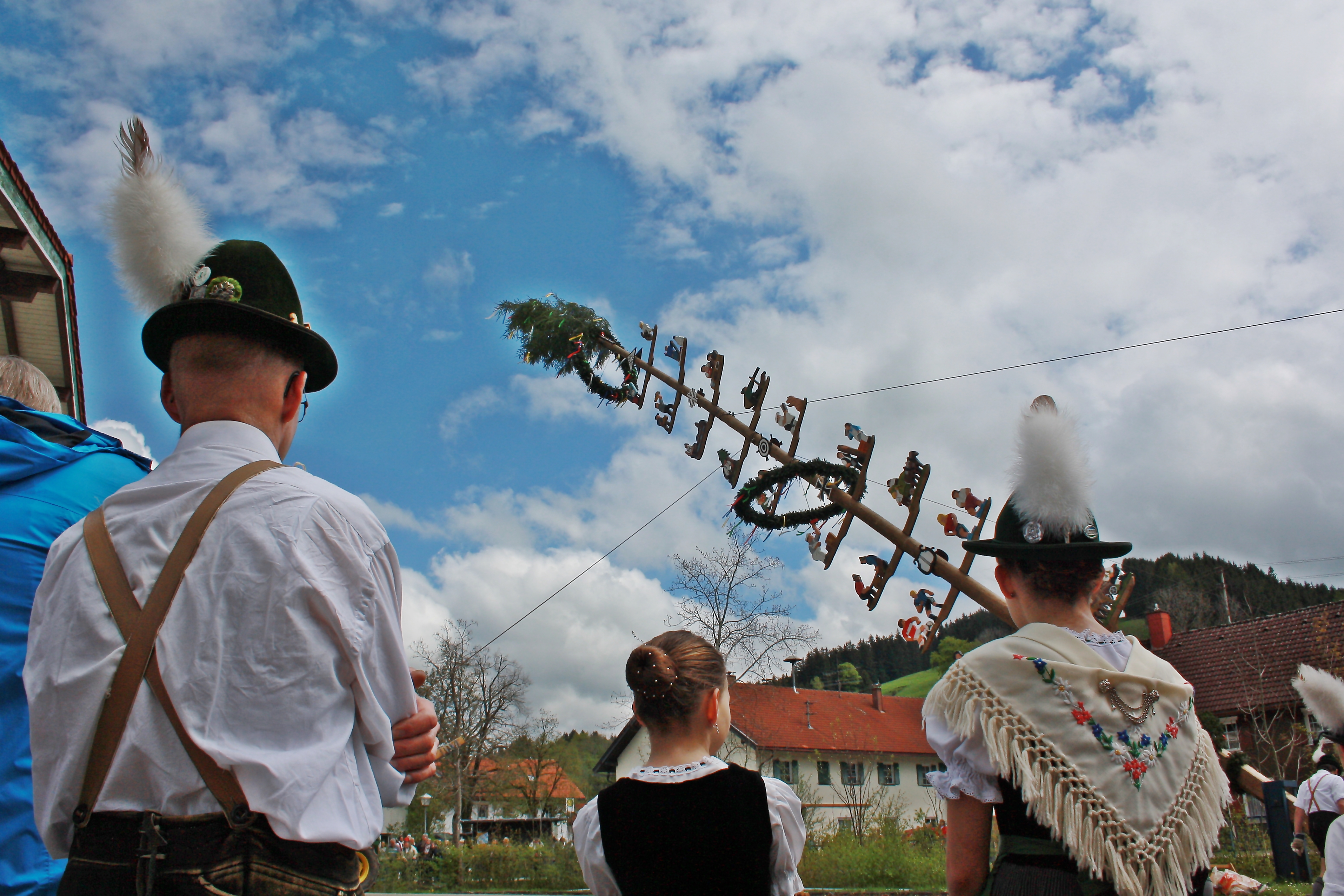 Maibaum in Wengen